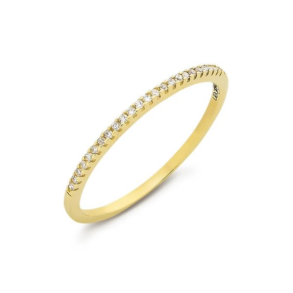 Anel Aliança em Ouro e Diamante